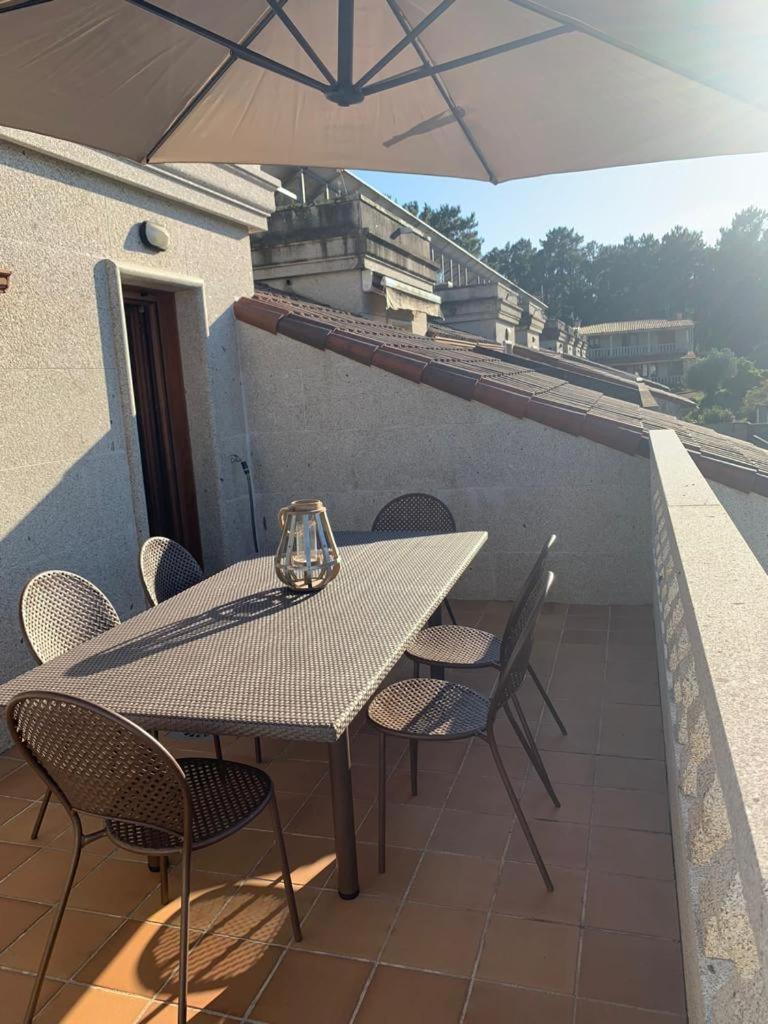 "Sanxenxo Holidays" Atico Con Garaje, Barbacoa Y Piscina A 5 Min Del Centro Eksteriør bilde